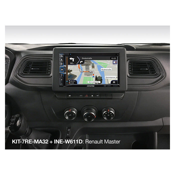 Installationssæt til Alpine KIT-7REMA32 Renault Master 2019- (ledningsnet + beslag) - Alpine