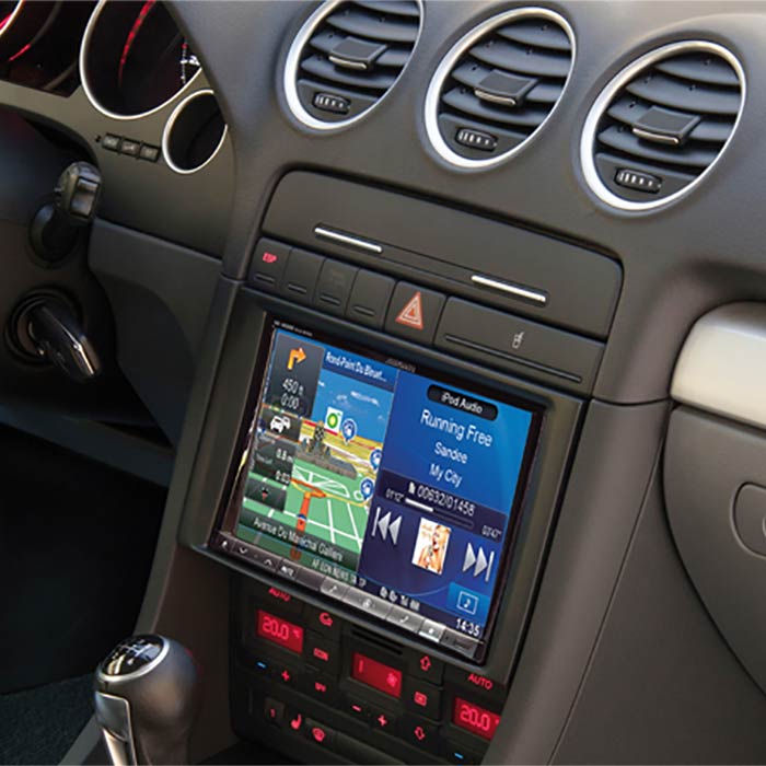 2-DIN 8 monteringskit til Audi A4/Seat Exeo med ratstyringsinterface - Alpine