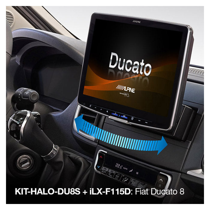 Monteringssæt til Alpine Halo 9/11 i Fiat Ducato 8 - kompatibel INE/iLX modeller - Alpine