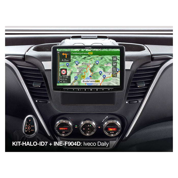 Monteringssæt til Alpine HALO 9/11 til Iveco Daily (6/7) - fuld integration og CAN/LIN interface, Alpine