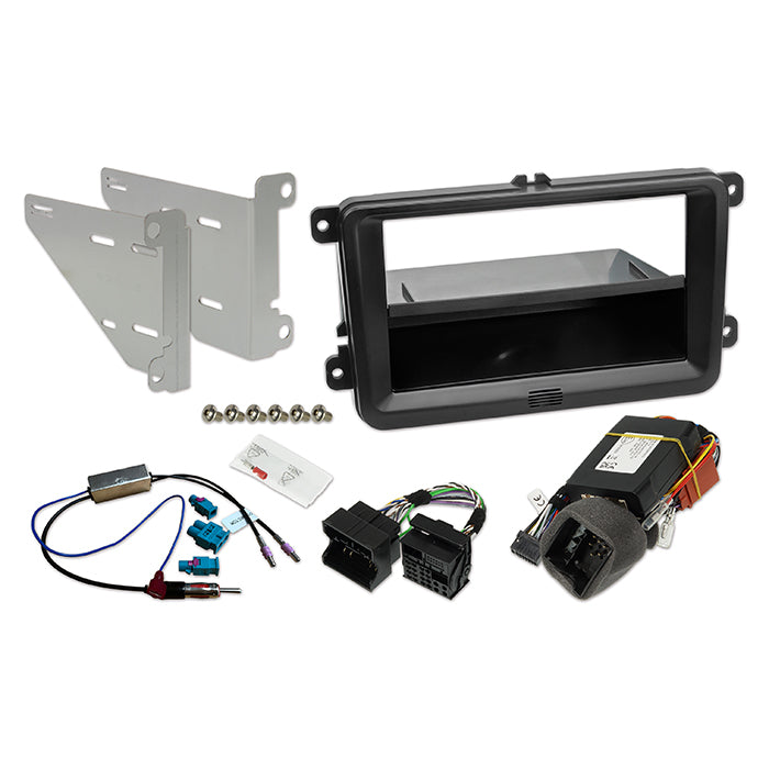 Monteringssæt til Alpine HALO 9/11 til VW, Seat, Skoda - bevaret ratkontrol & PDC, Alpine