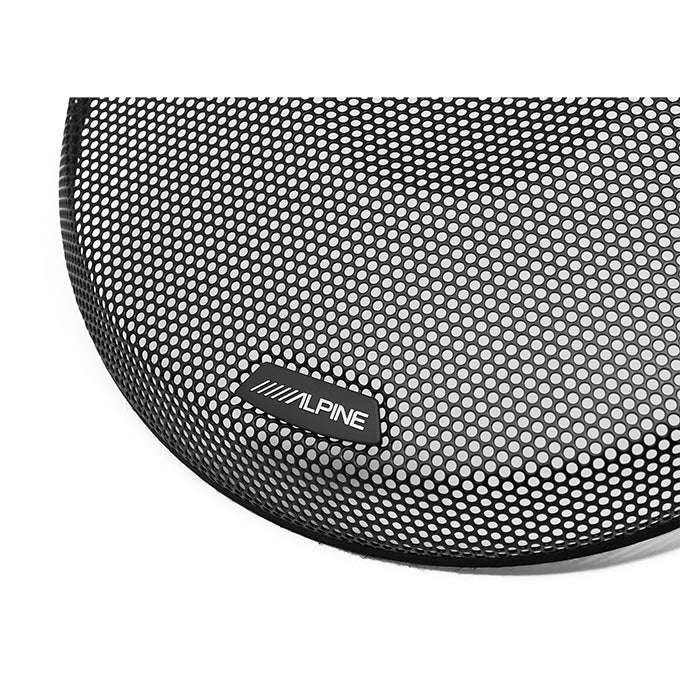 Højttalergrill 10 til S‑/R‑serie, mat sort, inkl. beslag og skruer - Alpine