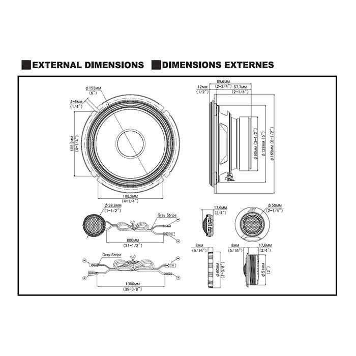 Højttaler Komponentsæt Kompakt - alpine