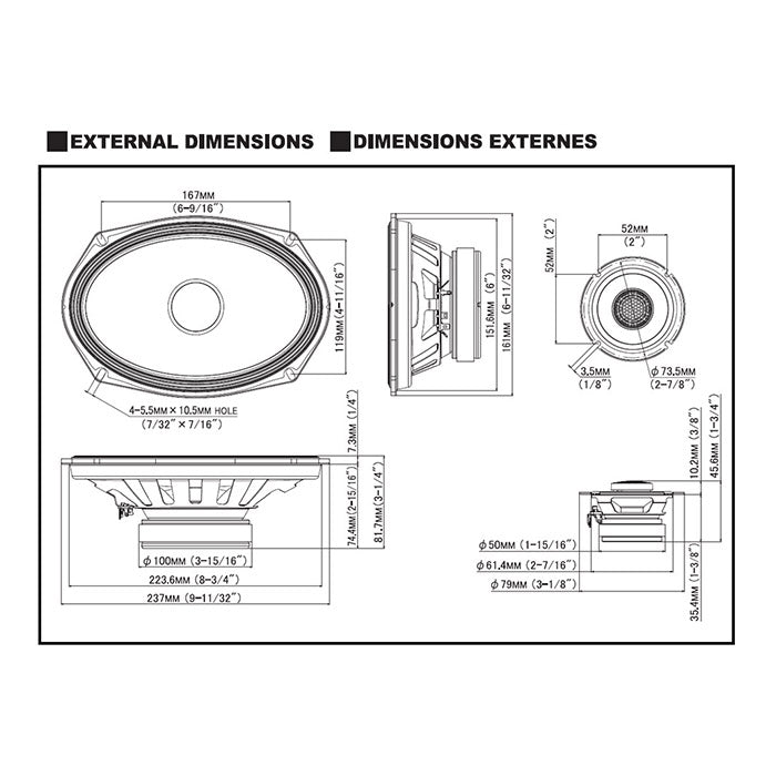 Højttaler Komponentsæt - alpine