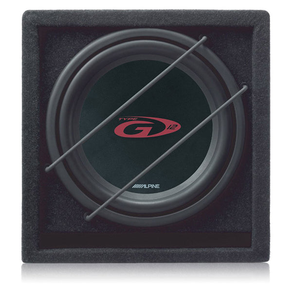 12 subwoofer i kabinet 2 ohm - kraftfuld bas, 800W peak, 250W RMS · Alpine