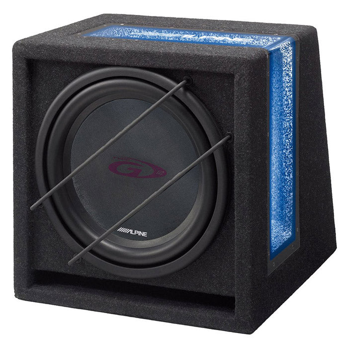 12 subwoofer i kabinett 4Ω, 250W RMS - Alpine