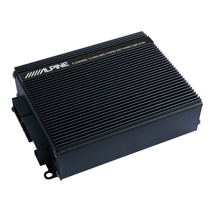Alpine subwoofer + 550W DSP-forstærker til eftermonteret radio - Alpine