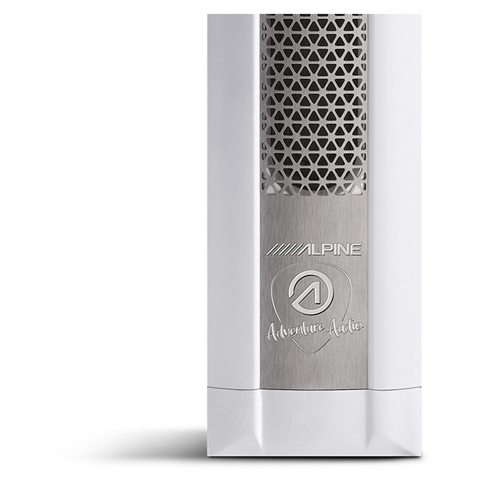 Kabinehøjtaler lang 50W RMS 100W max 120Hz - 20kHz ultrakompakt sølv - Alpine