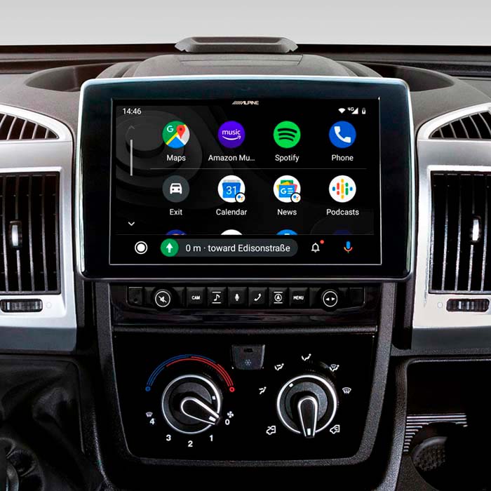 Multimedieenhed til Fiat Ducato III (2006-) med CarPlay/Android Auto, USB, Bluetooth, HDMI - Alpine Style X903D-DU (Alpine)