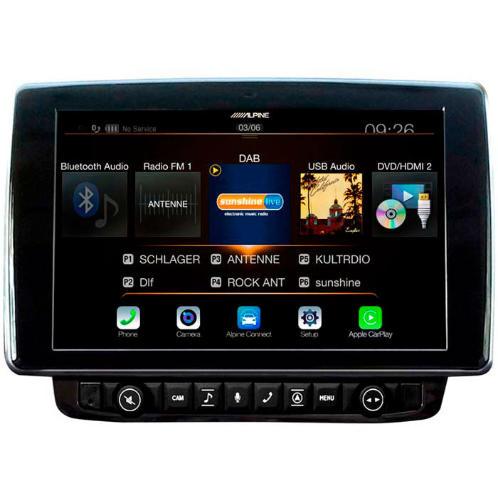 Multimedieenhed til Fiat Ducato III (2006-) med CarPlay/Android Auto, USB, Bluetooth, HDMI - Alpine Style X903D-DU (Alpine)