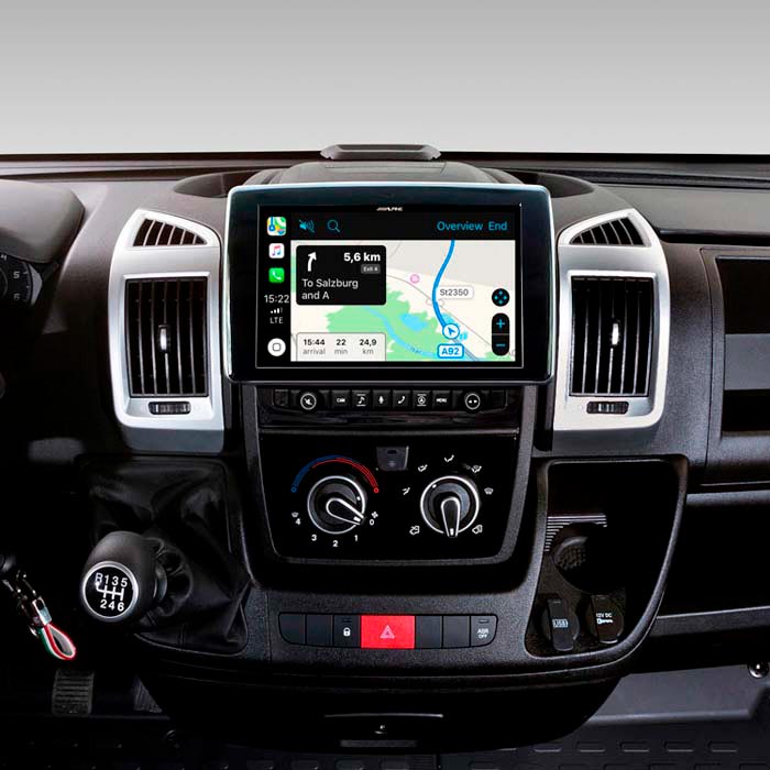Multimedieenhed til Fiat Ducato III (2006-) med CarPlay/Android Auto, USB, Bluetooth, HDMI - Alpine Style X903D-DU (Alpine)
