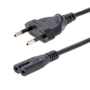 StarTech.com Strøm IEC 60320 C7 Europlug (strøm CEE 7/16) (male) Sort 1m Strømkabel
