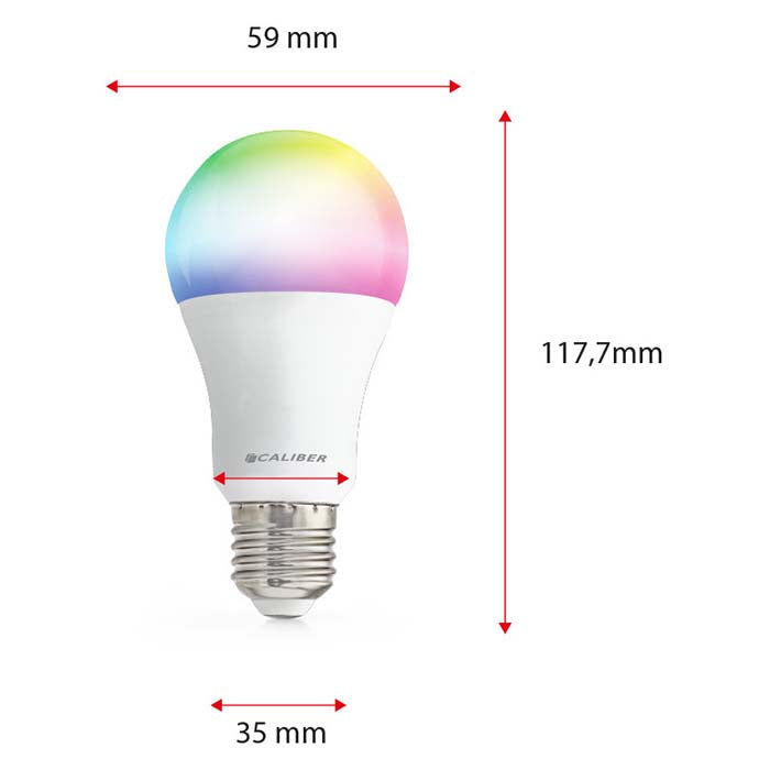 E27 LED-smartpærer starterpack 3 stk + gateway - Caliber