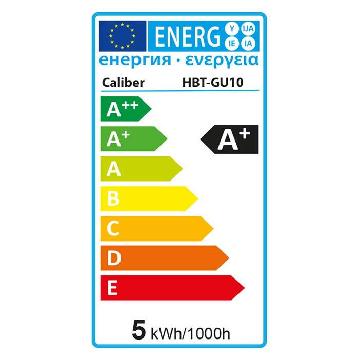 GU10 LED-pærer smart starterpack 3-pack, Bluetooth/WiFi, 300 lm, 5W - Caliber