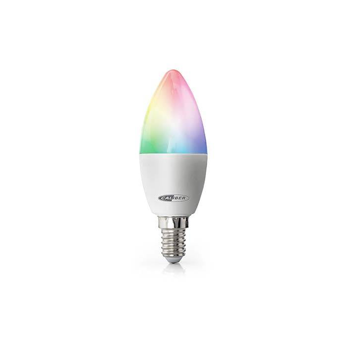 Smart LED-pære E14 multicolor, WiFi/Tuya, dæmpbar 2700K - RGB - Caliber