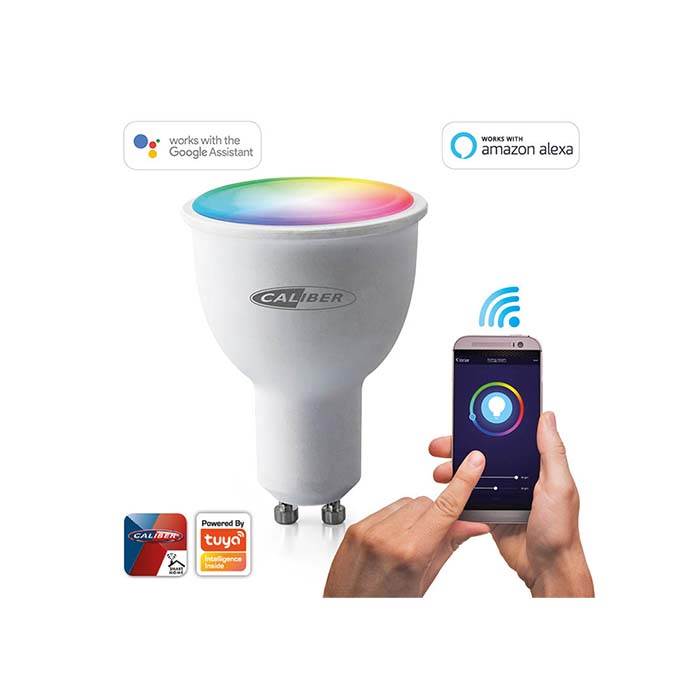 GU10 Smart LED-pære multicolor, dæmpbar, Tuya-kompatibel - Caliber