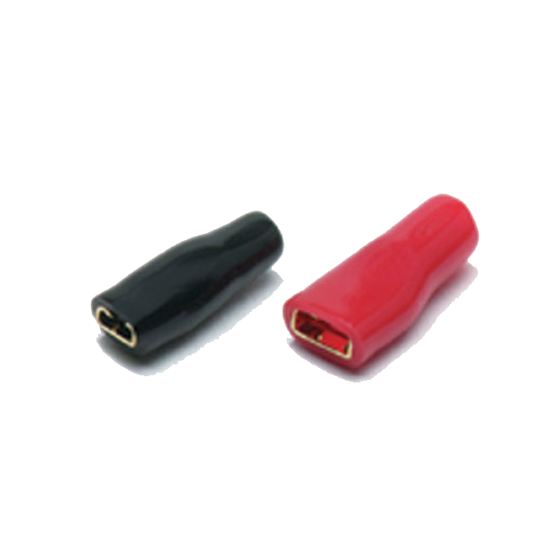 Højttalerstik til 4 mm² kabel, kompatibel 4,8/6,3 mm spade - Caliber