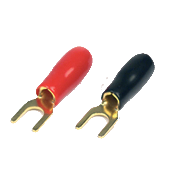 Spade terminal til højtalerkabel op til 4 mm² - Caliber