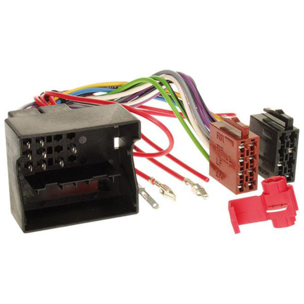 Radiotilslutningskabel Quadlock til Audi/Seat/Skoda/VW (Quadlock strøm/4 højtalere) - Isotik