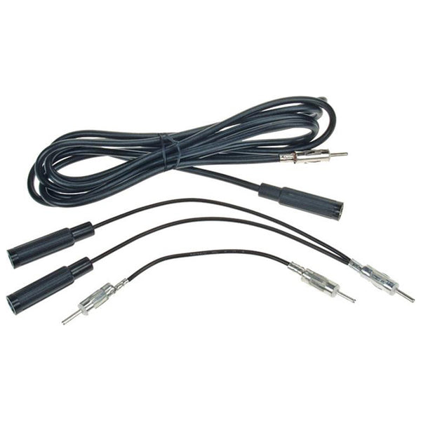 Universelt antenneadaptersæt 250 cm til DIN-radio - acv