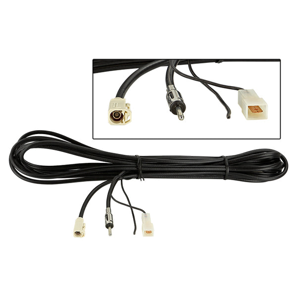 Antennekabelforlænger Fakra B(f) til DIN(m) 500 cm - bilantenne +12V, acv