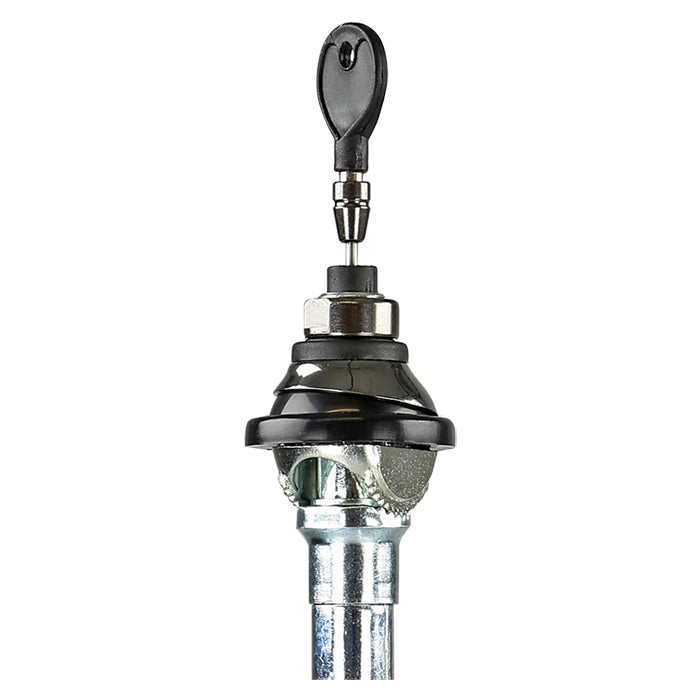 Teleskopantenne AM/FM universal passiv krom - passer Ø35 mm installationshul, 79 cm stanglængde, acv