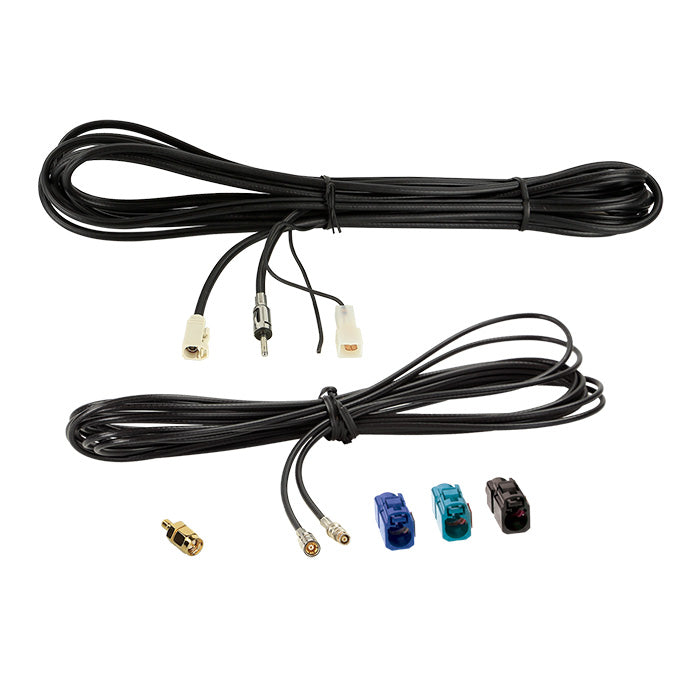 Antennekabelkit FM/DAB+ 5 m med Fakra/SMB/SMA adaptere til bilradio - acv