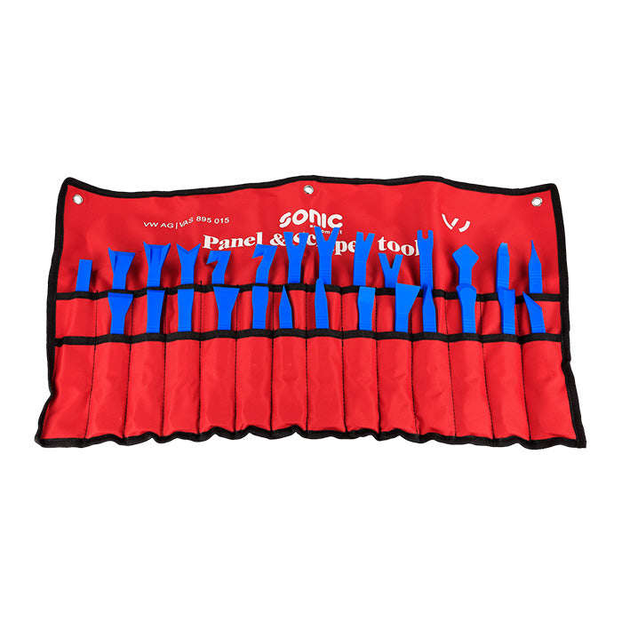 Afmonteringsværktøj sæt 27 dele til bilinteriør, clips og nitter - ACV