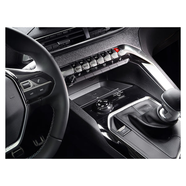 Qi trådløs oplader Peugeot 3008 II/5008 II 10W INBAY® - acv