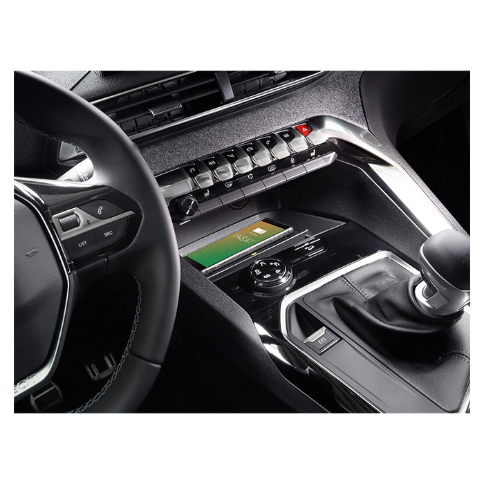 Qi trådløs oplader Peugeot 3008 II/5008 II 10W INBAY® - acv