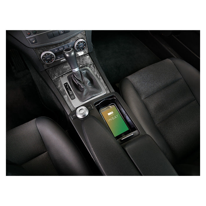 Trådløs Qi biloplader 10W til Mercedes C‑Class & E‑Class (W204/S204/C204/W212/S212/C207) - acv