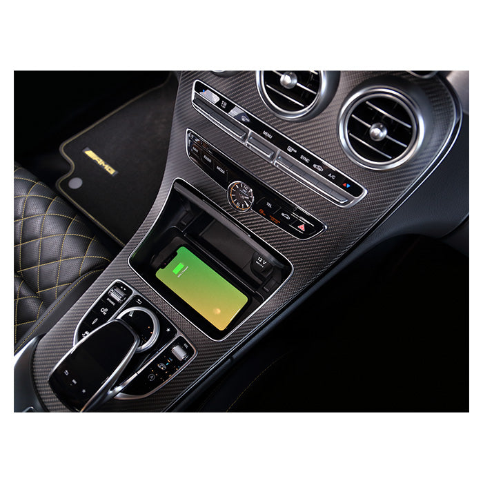 Trådløs Qi 10W INBAY oplader til Mercedes C/CLS/E/EQV/GLC/V Class - acv