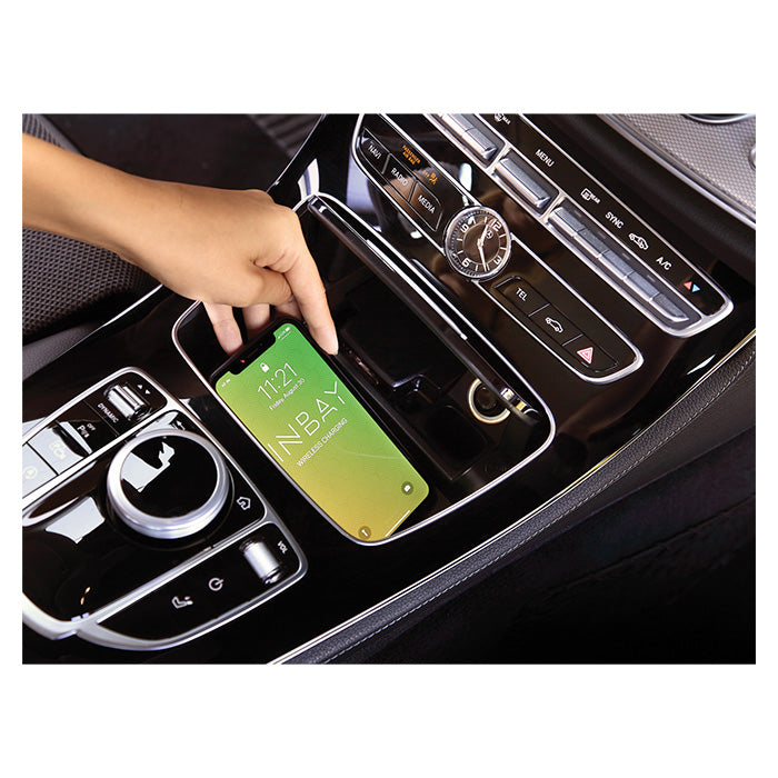 Trådløs Qi 10W INBAY oplader til Mercedes C/CLS/E/EQV/GLC/V Class - acv