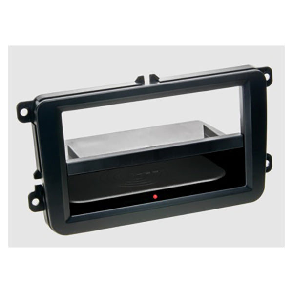 2-DIN ramme med QI trådløs opladning til Seat/Skoda/VW - acv