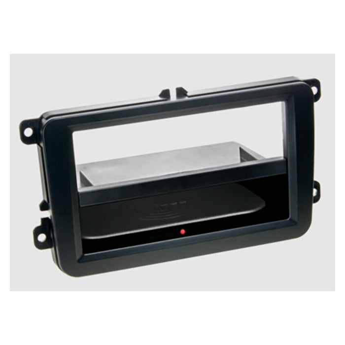 2-DIN ramme med QI trådløs opladning til Seat/Skoda/VW - acv