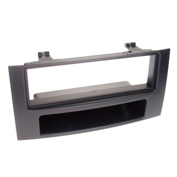 1-DIN radioramme VW T5/Touareg 2003-> med opbevaringslomme, sort - acv