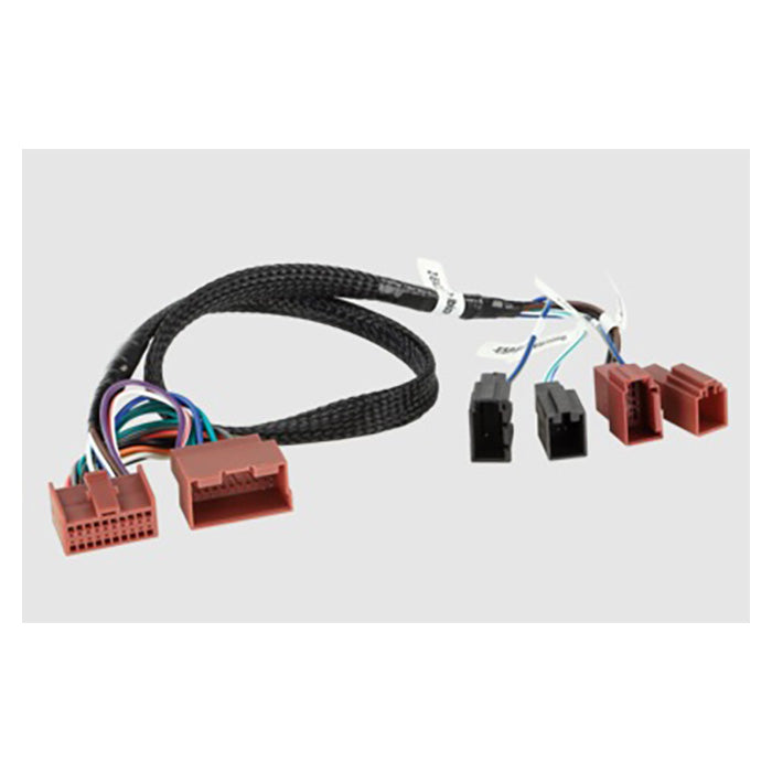 2-DIN radioramme + ledningssæt til Seat Ibiza 6J Facelift 03/2012-06/2015, grå - acv