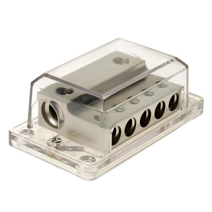 Fordelerblok 2x35→5x20 mm² sølv - ACV