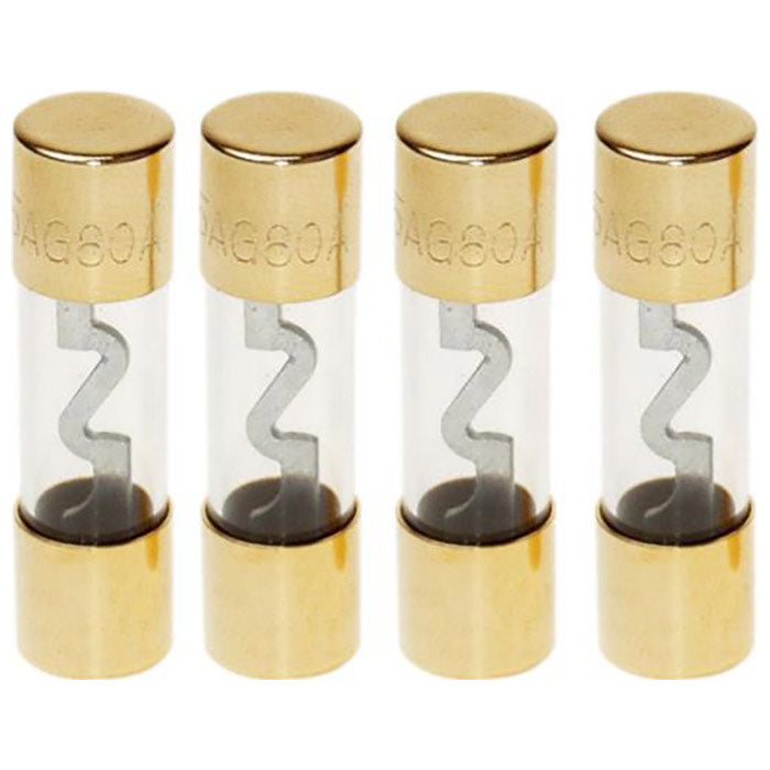 ACV AGU 80A sikring 4 stk guldfarvet - ACV