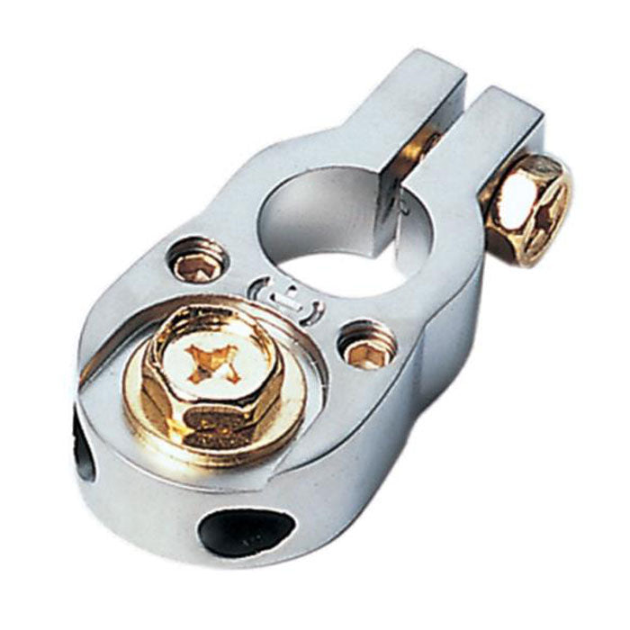 Batteripol plus 2x10 mm² sølv - ACV