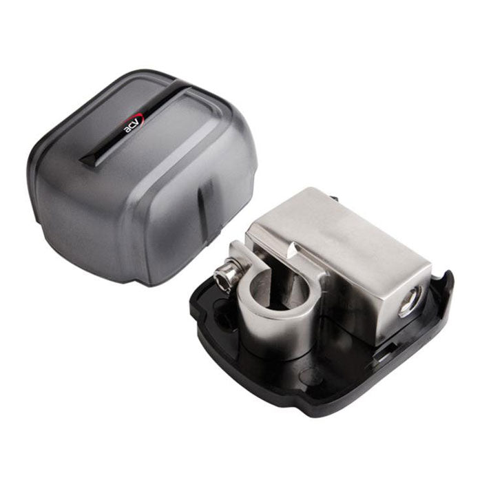 Batteriterminal minuspol, 2×20/35/50 mm², sølv - ACV