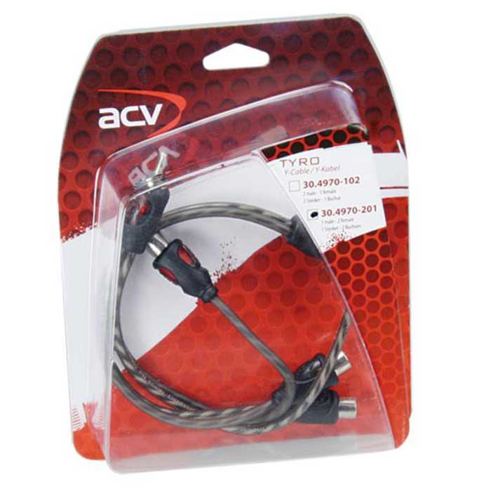 Y-kabel phono 2x hun til 1x han 0,30 m - e-line ACV