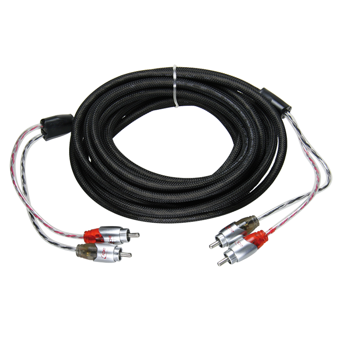 Phonokabel 5 m - high-end OFC iltfri kobber, massivt messing stik - acv