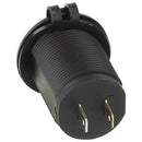 USB ladeadapter 12/24v m/rødt lys