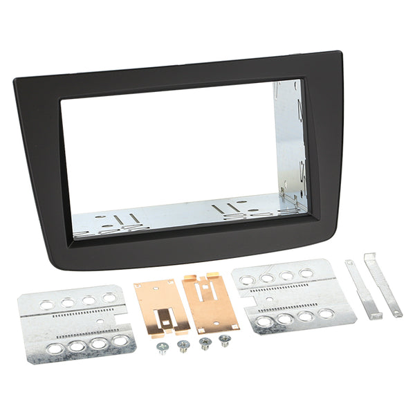 2-DIN radioramme til Alfa MiTo (2013-) sort - passer 955 Facelift, 103x98 mm - ACV