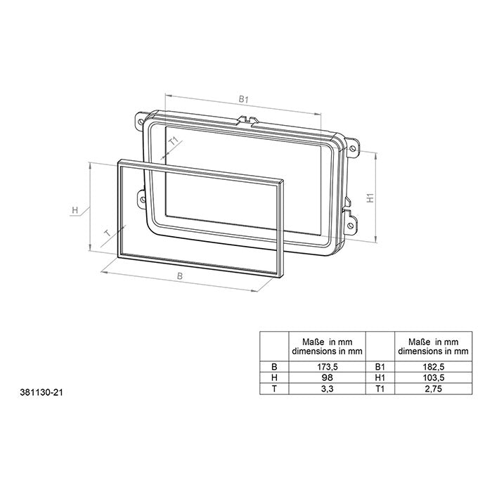 2-DIN kit Honda HR-V (RU) 05/2015- 07/2021, sort