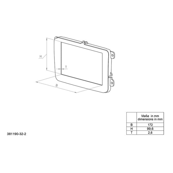 2-DIN kit Mercedes C-Class 2007-2011 sort