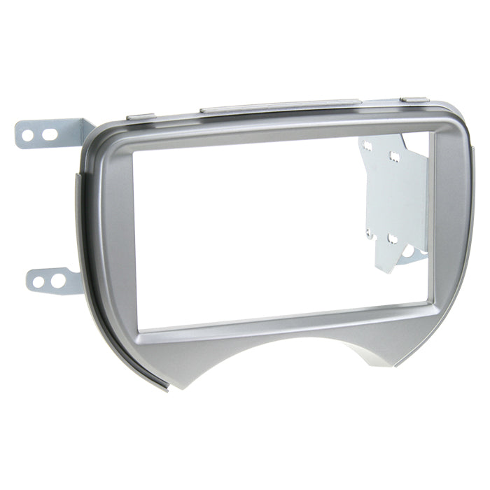 2-DIN radioramme Nissan Micra (K13) 2011 - 2013 sølv