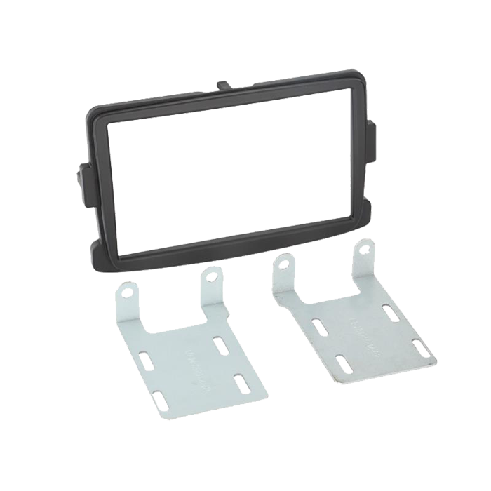 2-DIN radioramme til Dacia Duster 2014+ sort - kompatibel med Dokker/Lodgy/Logan/Sandero/Opel Vivaro, ACV