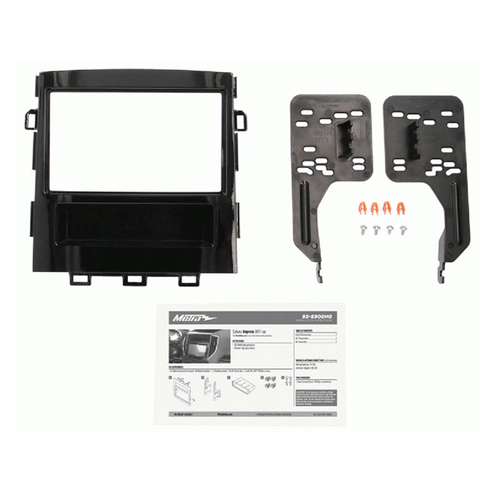 2-DIN facia til Subaru Impreza G5/Forester/WRX/XV - piano sort, 173x99 mm, til eftermarkedsradioer, ACV